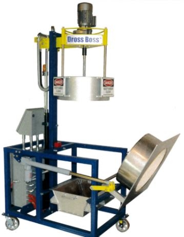 125 Lb. Dross Boss Automatic Aluminum Dross Processing Cart